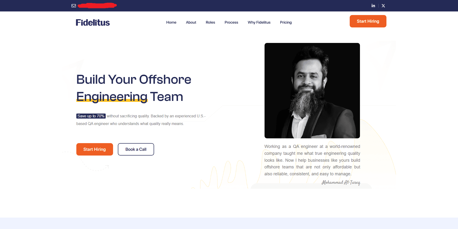 Mohammad At-Tareq — Fidelitus USA — A US offshore-engineering brand built to win the buyers who don't usually look offshore